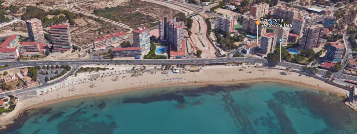 Apartamento en 1ª línea con piscina Alicante Exterior foto